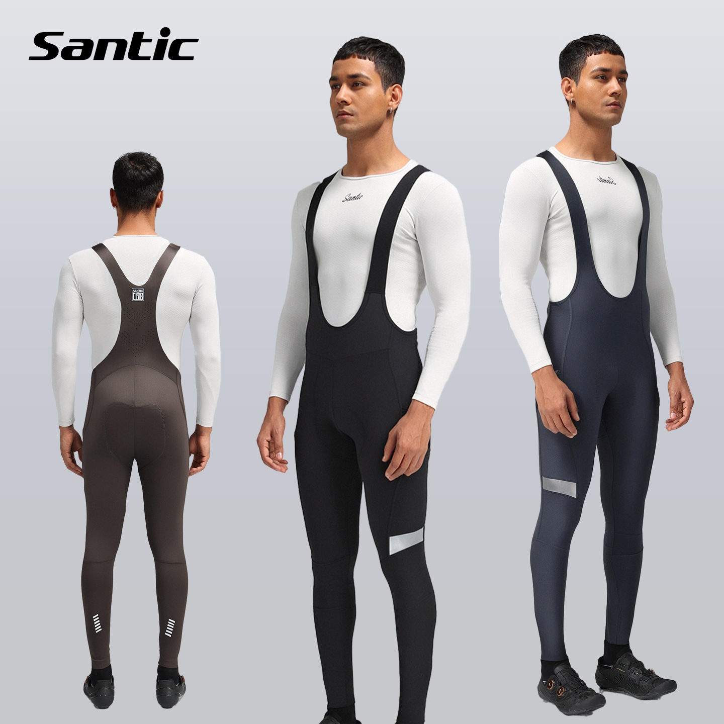 Santic森地客EIT骑行背带裤男