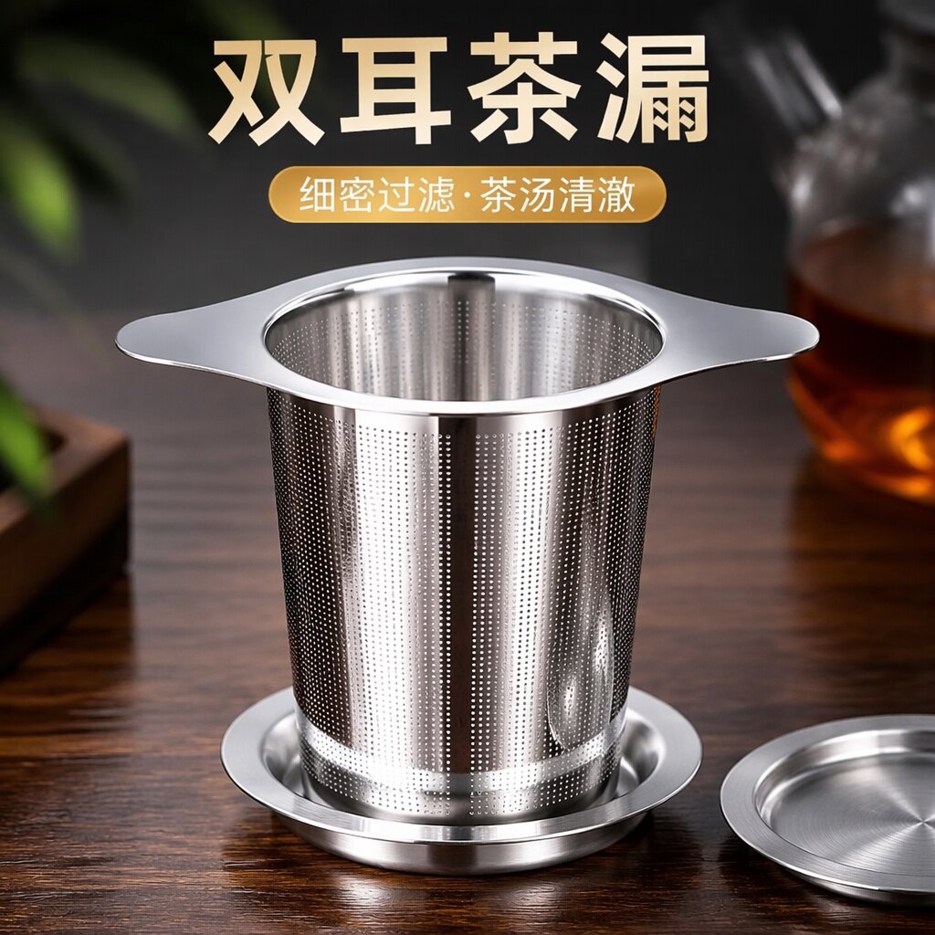 双耳茶漏茶叶过滤器滤茶泡茶