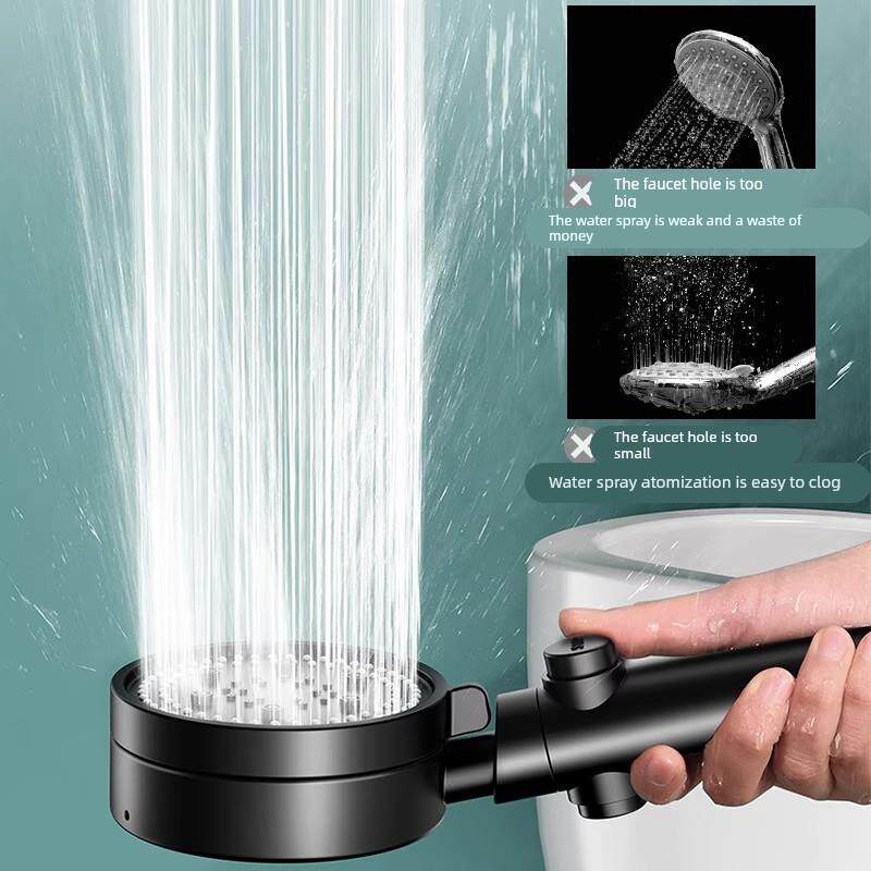 增压淋浴花洒喷头家用浴室热水器洗澡加压淋雨沐浴莲蓬头浴霸套装