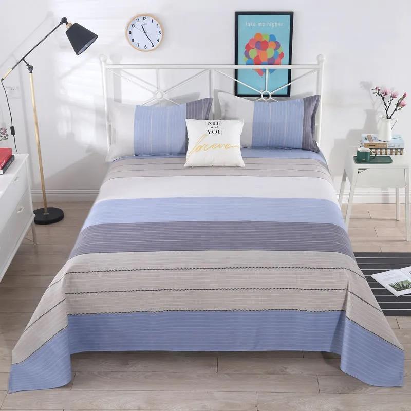 老粗布床单 床单加厚棉老粗布床单单件双人床单单人粗布凉席炕单