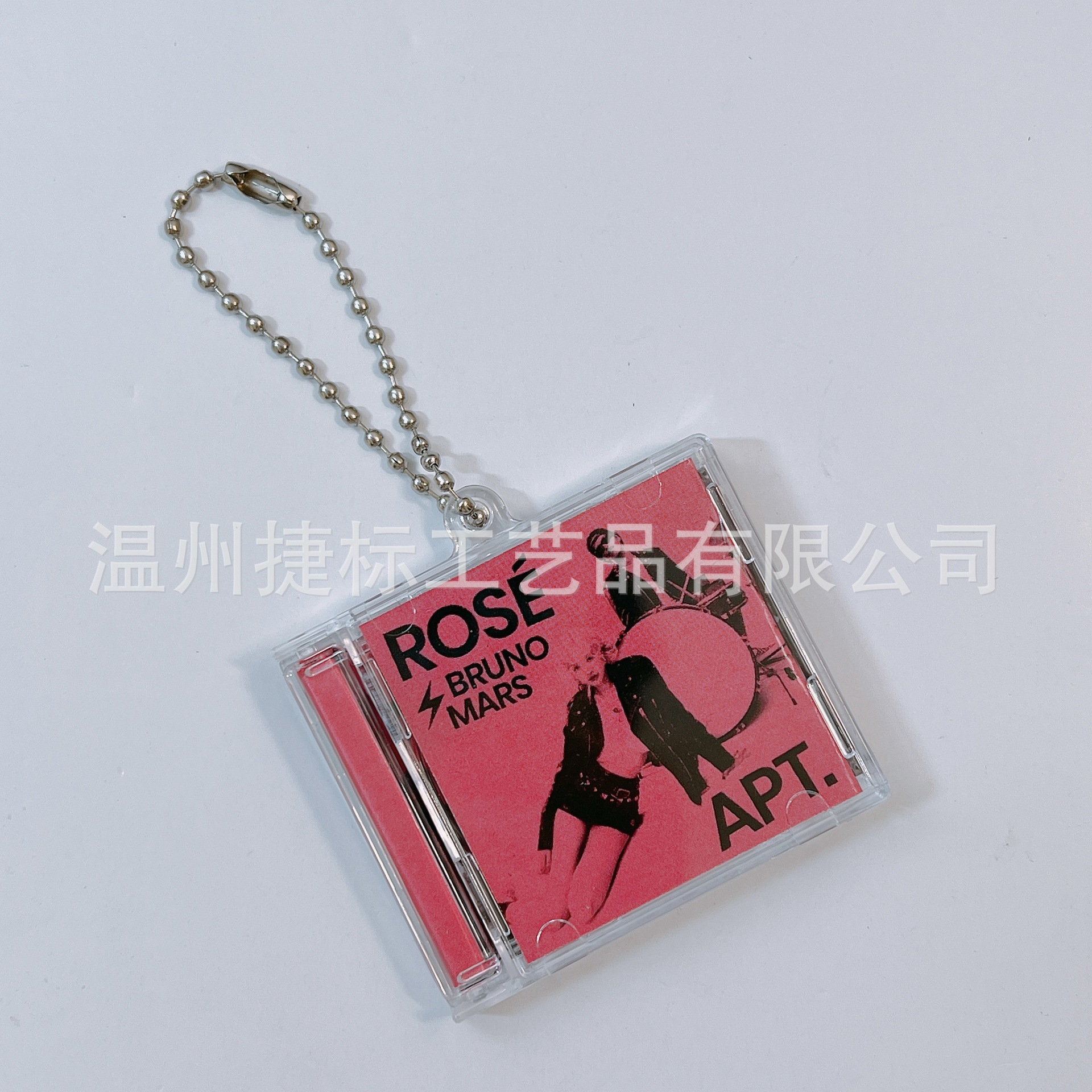 亚克力空白cd盒钥匙扣定 制nfc明星粉丝应援周边迷你cd专辑小挂件