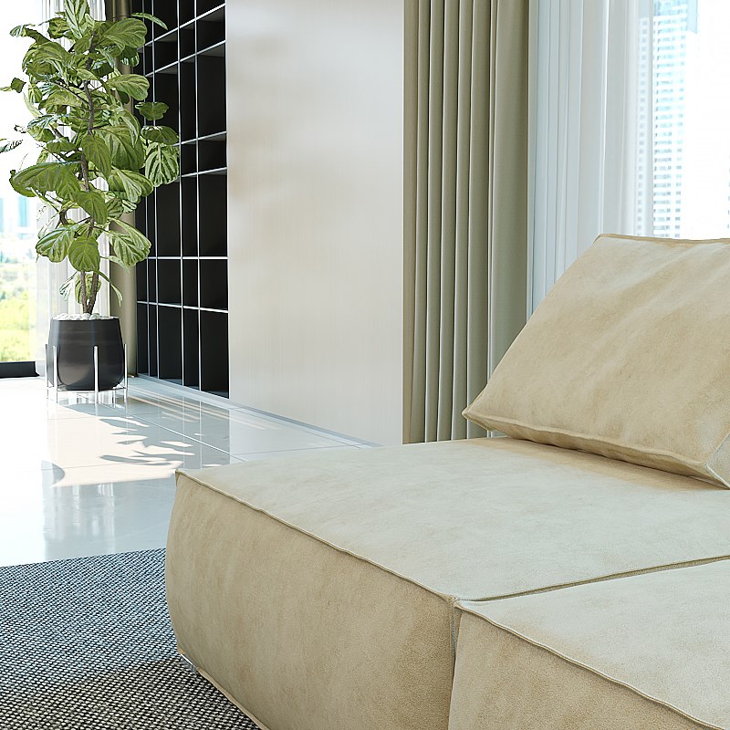 意式极简沙发套子罩子全包豆腐块磨砂弹力布艺防猫抓沙发套笠直排