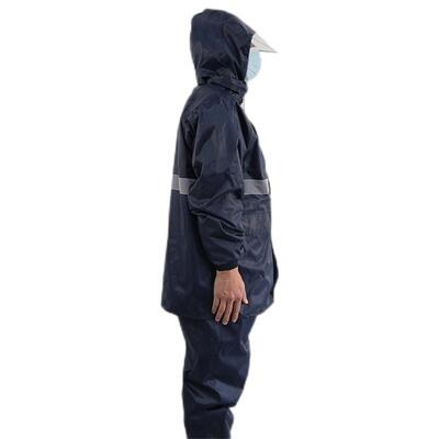 汉盾DRAC-0RMIH02带反光条双层分体雨衣（带网格内）衬藏青色
