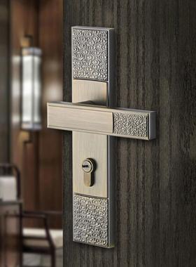 意间大邦卧尚新中式门锁室内室卫生房门把手YFJ通用型家用静音锁