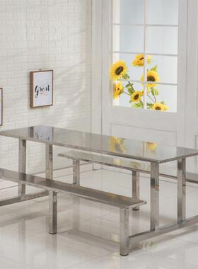 人8学生位餐桌工厂员D1021828餐工快店4不锈钢小店学校吃人食堂餐