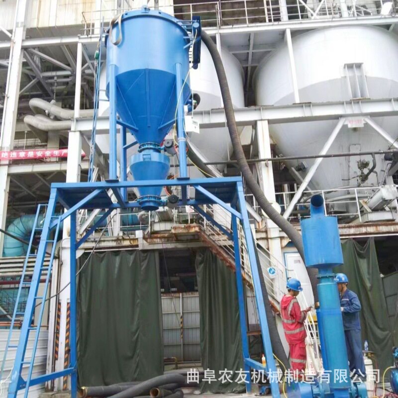 200大型粉煤灰气力输送机 罐装车负压真空上料机 移动风力吸粮机