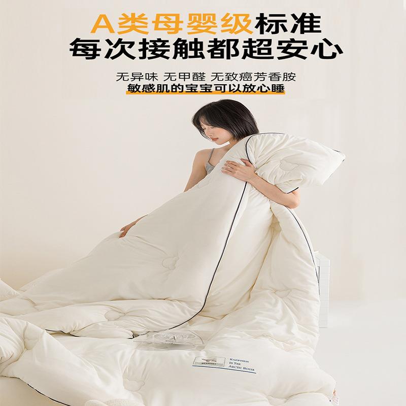a类加DNQ母冬婴级软软糯大豆被子春秋被芯生学宿舍季厚保暖冬被2