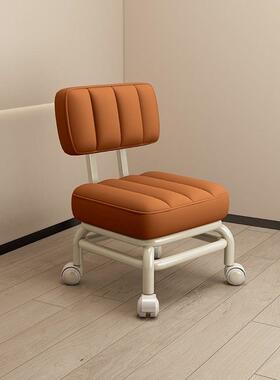 国滑轮小凳子家用靠背向现轮小凳德万XUN子代椅子沙发凳美缝矮凳