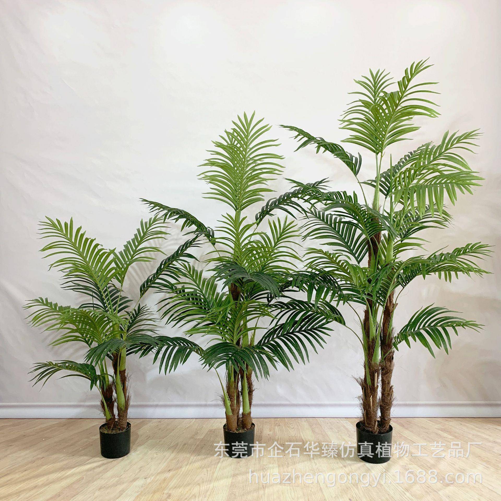 仿真散尾葵HZYX022多杆绿竹植葵假绿真植商场餐饮店客厅盆栽仿装