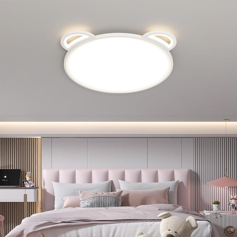 童房0吸顶灯HDF22儿5年新款熊猫卧灯室创意卡通灯男孩女孩房间护