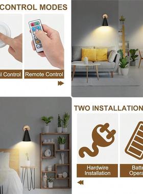 跨境美黑色前壁灯E26/27铁艺壁E灯喇叭款弯管壁灯过道走式廊ZFH镜