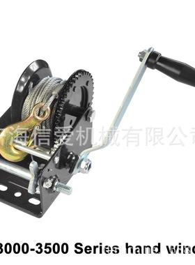 绞1200lb钢丝绳手手摇卷扬摇绞盘无品牌/机车游艇绞盘
