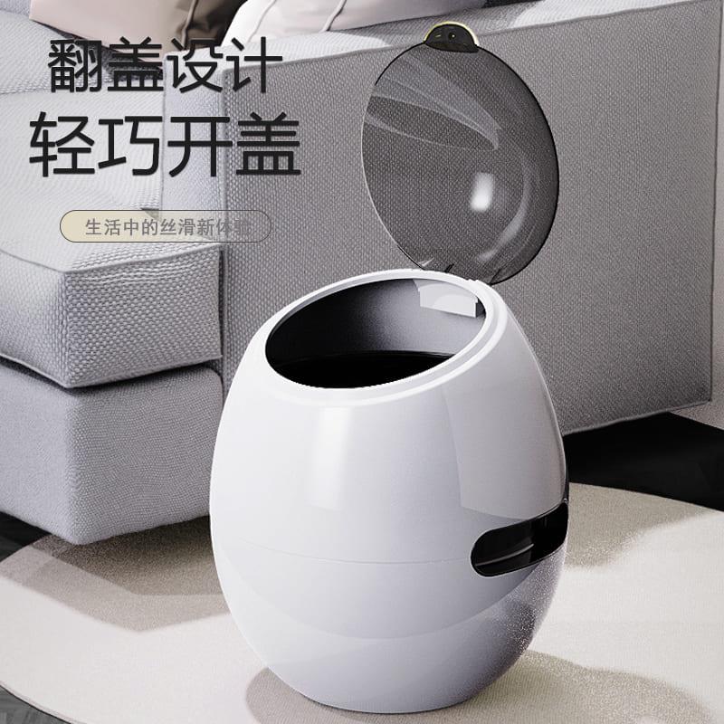 创意垃圾桶家用2024新款带盖卧室卫生间厕所高颜值桶客厅网红轻奢