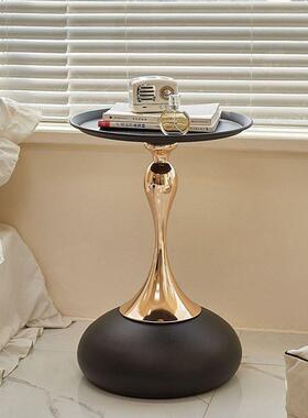 茶几沙边几小方蛮腰网35270红意式轻奢现代小发桌角几圆可移动便