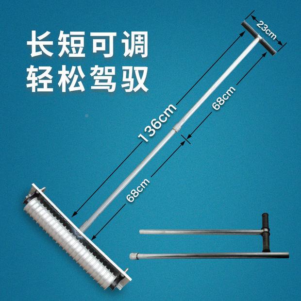 IYT手动拉压器混凝土公路压纹马路切纹割纹机器路面压花辊滚轴刻