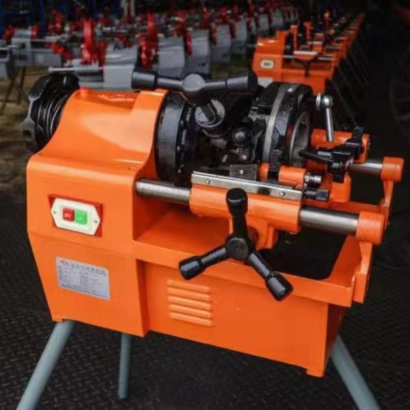 现货电全动丝动套切管机台式套丝切管机开IMB牙机胶丝机自绞丝