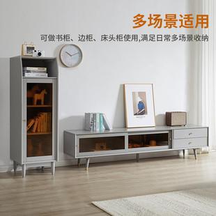 实木17529书柜多落地家用房简约层柜带门书客子厅置物架柜子