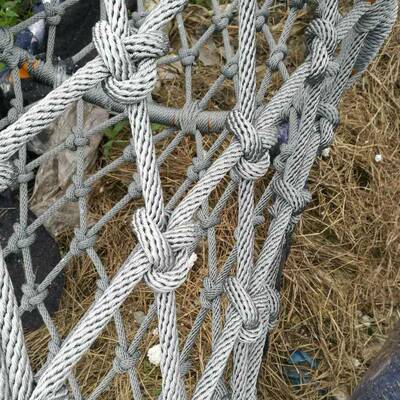 永牌绳手工编织安全攀爬防护网加粗尼龙坠防网农84460家乐安网全