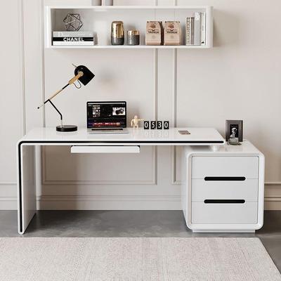 现代简约式电脑家桌用学习办桌卧室小AZA户型公白色烤漆笔记台本