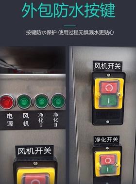 烤无烟烧烤车商用大型无烟炉器木炭RYI烧烤烧烤净化炉顶吸款