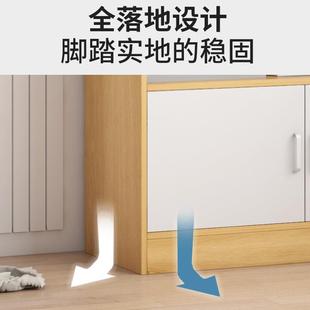书柜现代简约防尘QPA学架厅展示置柜家用物架储物柜落地生简客易