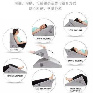 床头靠垫大斜靠背坡防反流枕胃食管三角MSF2024-老人卧半躺床病上