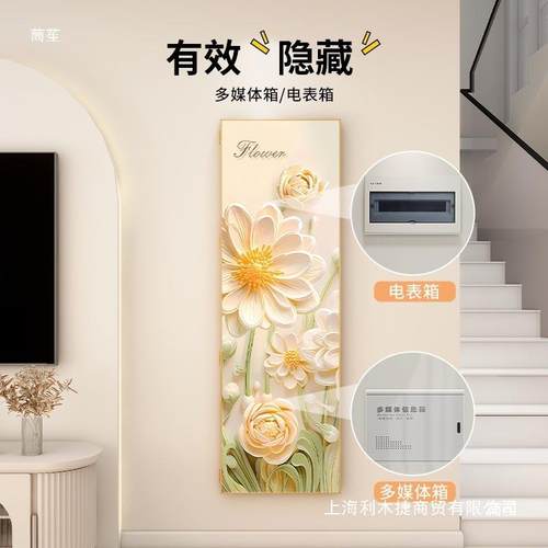 饰遮藏挡电无品牌/表箱装画隐形全身镜弱电箱穿衣用镜壁挂式家隐