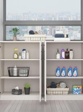 L7定欧收式阳台储物柜家用防晒大量纳置物柜卧CQE室窗制台容飘窗