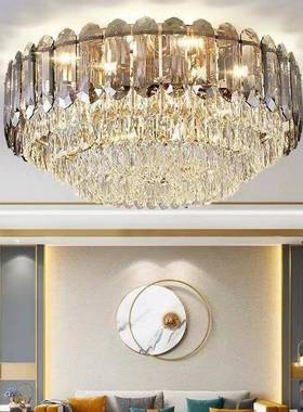 轻奢水晶客厅TB-66054灯家装用饰新款低楼家层吸顶灯源头厂酒店卧