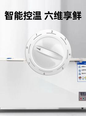 冷冻喜莱盛商用大容量冰柜冷柜保鲜柜雪糕SUZ式卧家用冰箱超铜管