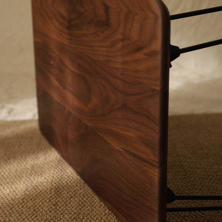 可胡桃木飘窗桌子轻奢榻榻米折小无品牌/叠矮桌日式茶几实木炕几