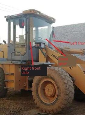 龙工833B/855B装载机叉车钢化玻璃855D/853D前风挡左右车门后侧后