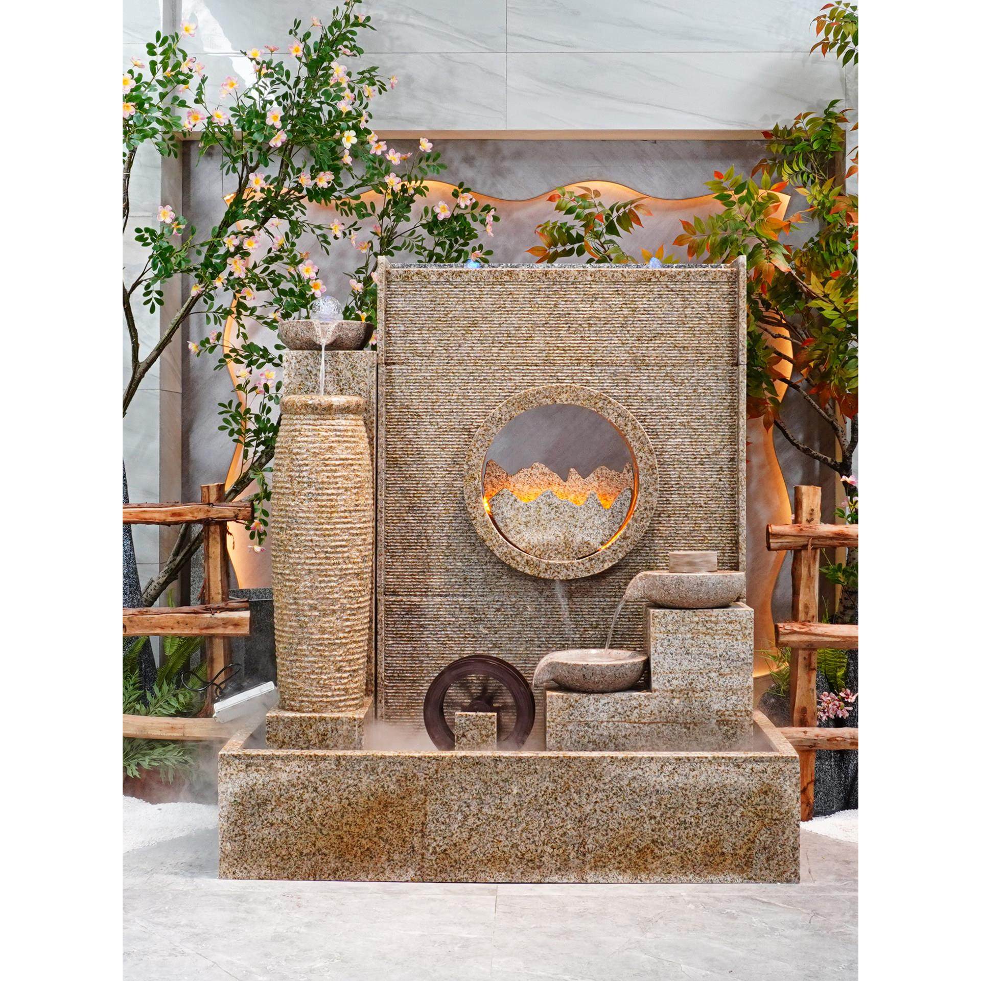 屏风水幕墙流水墙户外庭院花园假山流水摆件循环水水景墙鱼池造景,家居饰品,流水摆件,淘宝优惠券,粉丝福利购,淘宝优惠卷