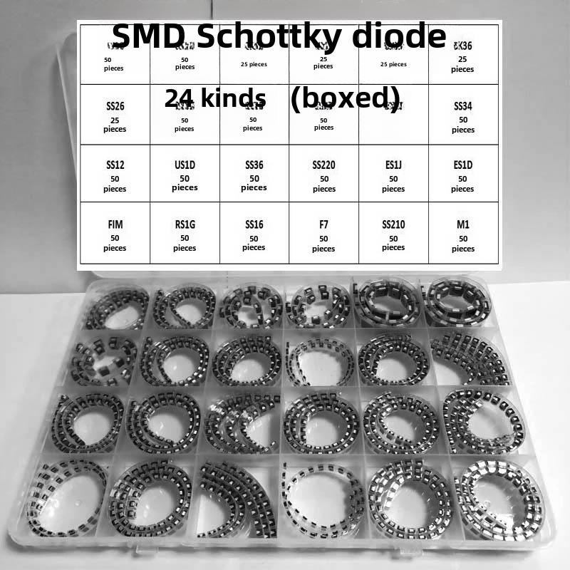 肖特基二极管贴片M1 M4 M7高功率Ss14 Ss34 Rs1M整流管24样包
