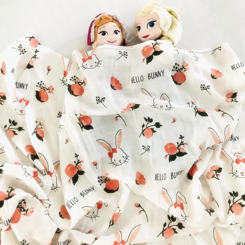 网红ins风双层竹棉包巾洗澡浴巾宝宝襁褓纱布毯抱被儿童婴儿纱巾