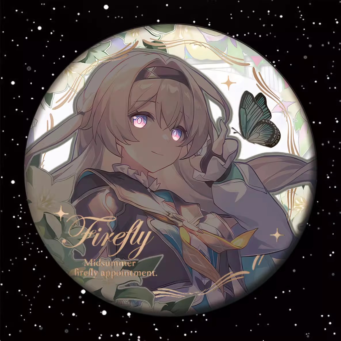 崩坏星穹铁道周边流萤吧唧徽章