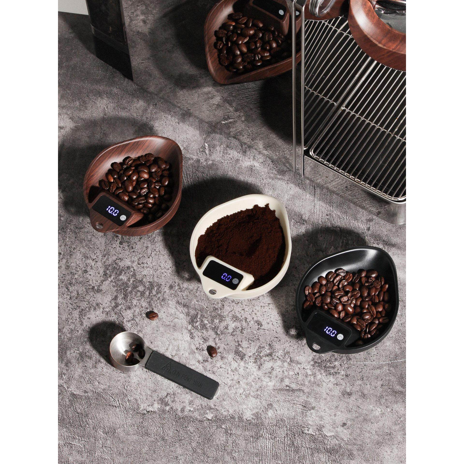 咖啡豆称盘电子称智能二合一意式手冲咖啡接豆碟迷你称精准量勺,餐饮具,智能秤/计时秤/咖啡电子秤,淘宝优惠券,粉丝福利购,淘宝优惠卷