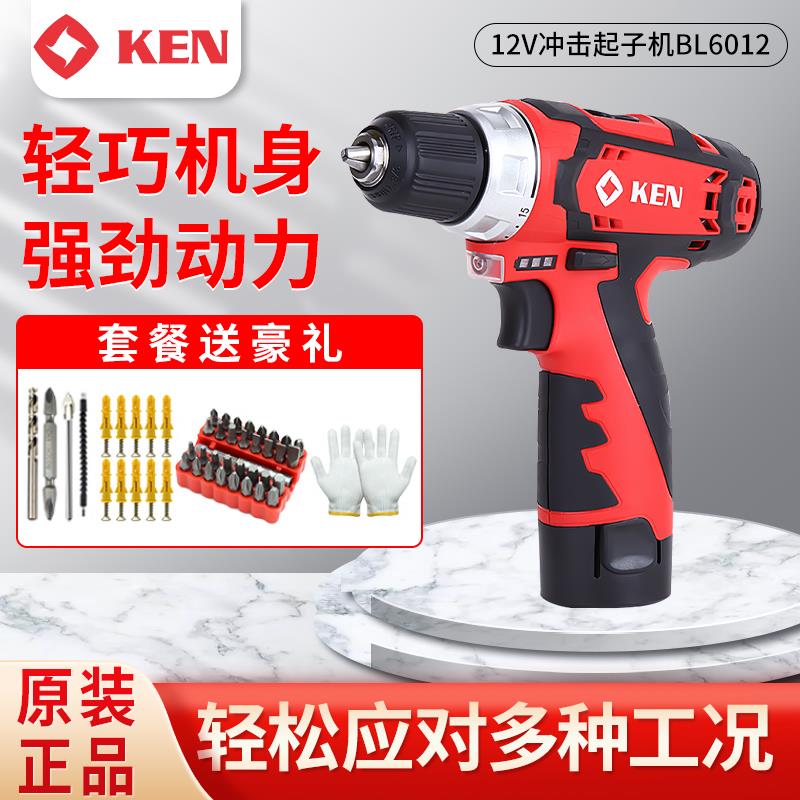 锐奇12V锂电钻充电钻双速充电电钻多功能电动螺丝起子电动起子BL6