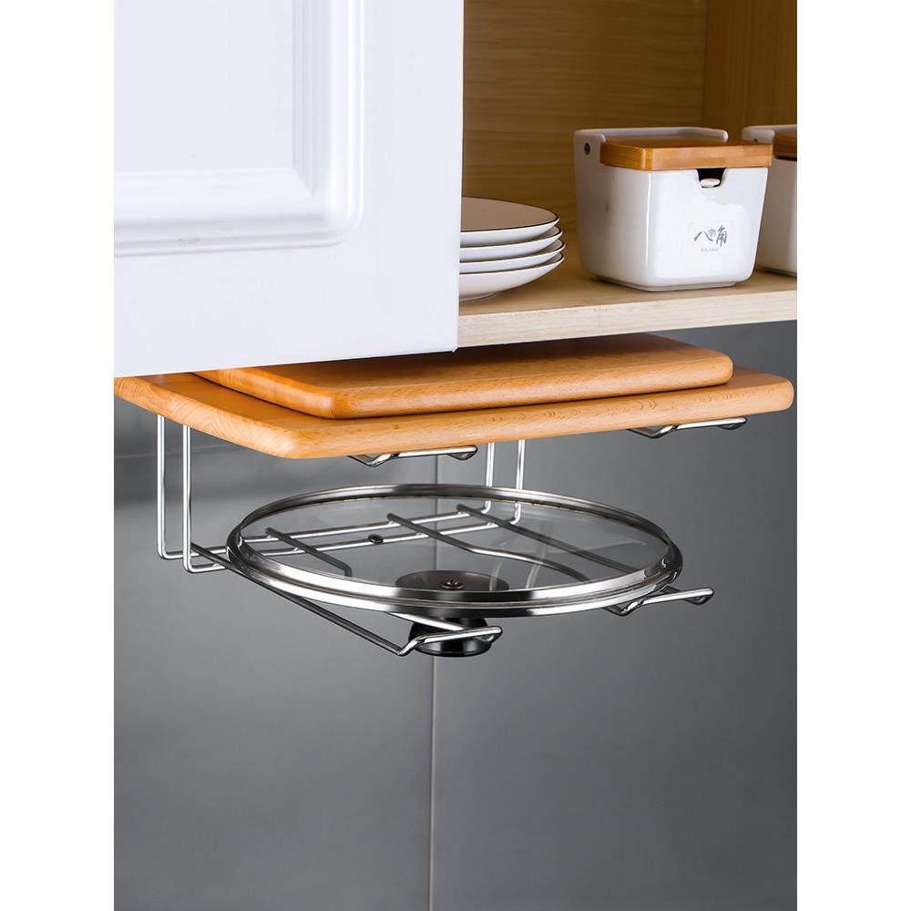 304不锈钢整体橱柜下挂锅盖架厨房吊柜多功能置物架放锅盖砧板的,厨房/烹饪用具,锅盖架/锅盖收纳垫,淘宝优惠券,粉丝福利购,淘宝优惠卷
