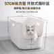 大号猫砂盆57cm长方形开 放式 防外溅猫厕所白色半封闭幼猫胖猫屎