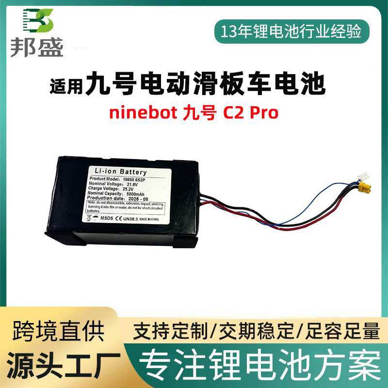 适用ninebot九号电动滑板车C2 Pro电池滑板车锂电池电动车电池