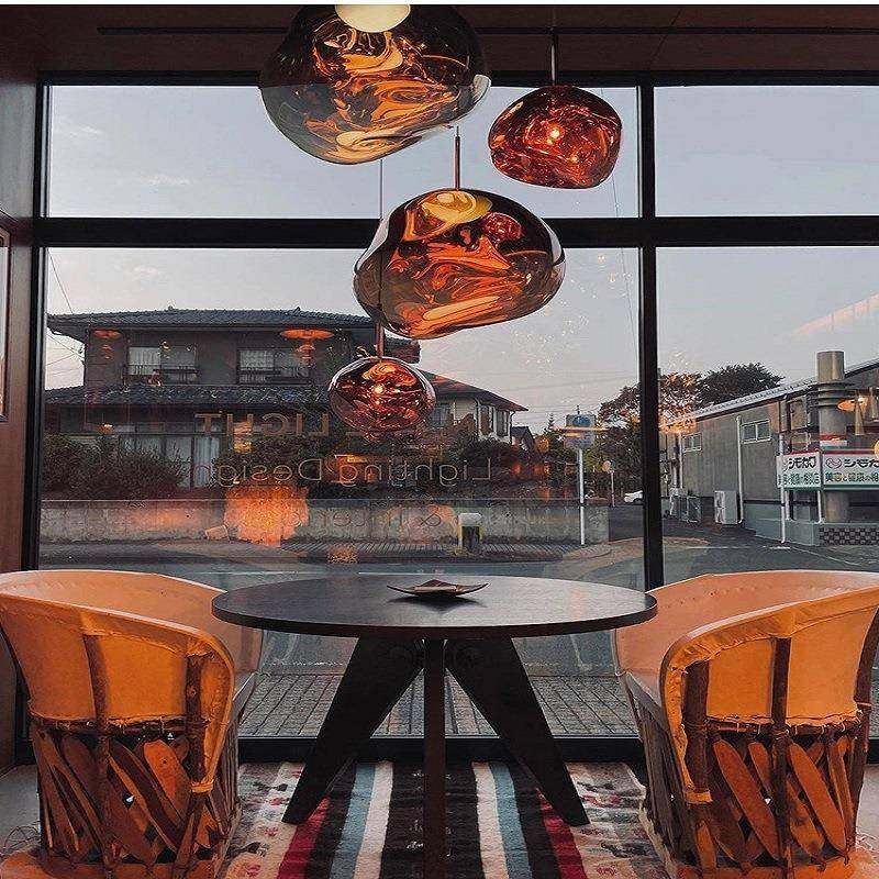 高亮版led楼梯熔岩吊灯大别墅loft复式挑客厅长线吊灯餐厅吧台灯