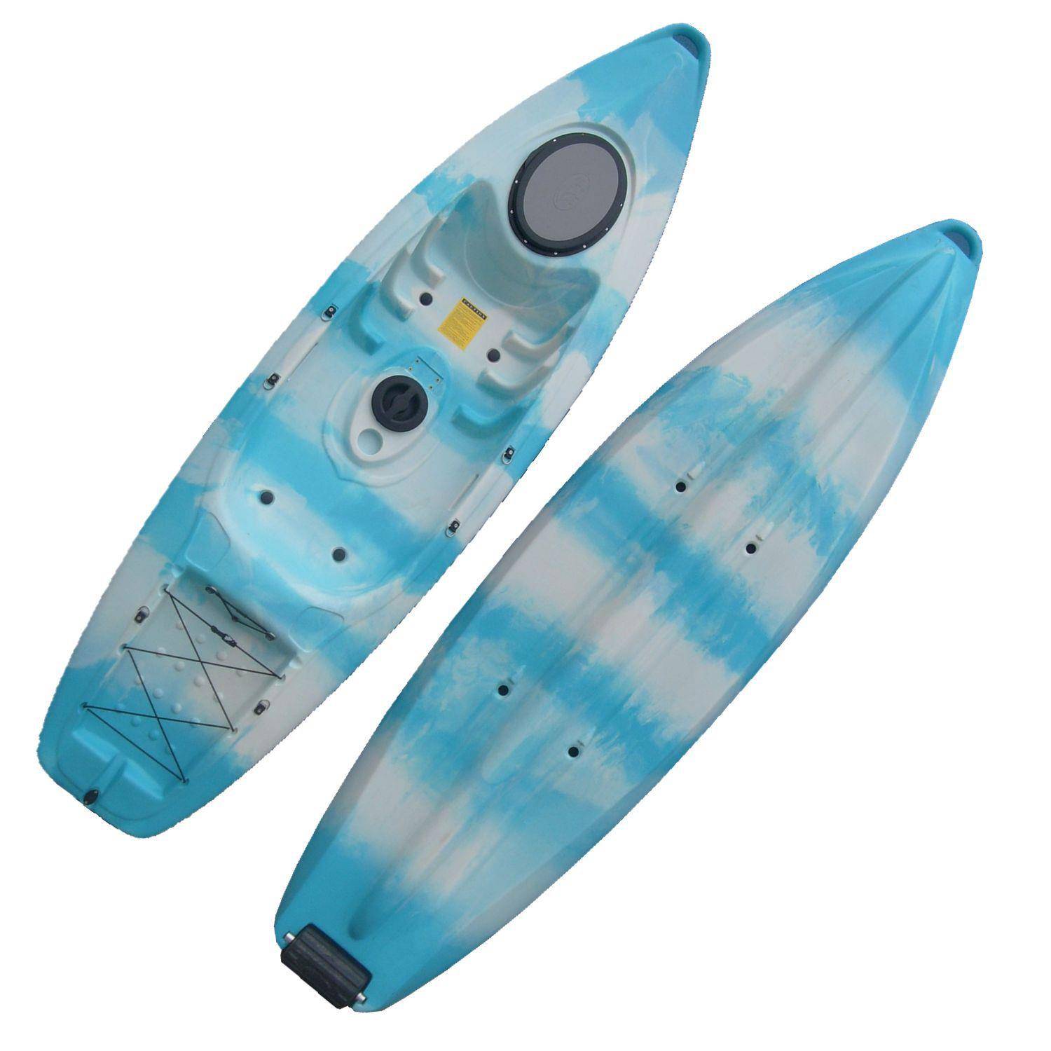 厂家直销3米单人平台舟塑料皮划艇钓鱼艇