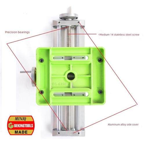 豪华版精密十字滑台工作台6350 台钻支架安装迷你微型多功能铣床