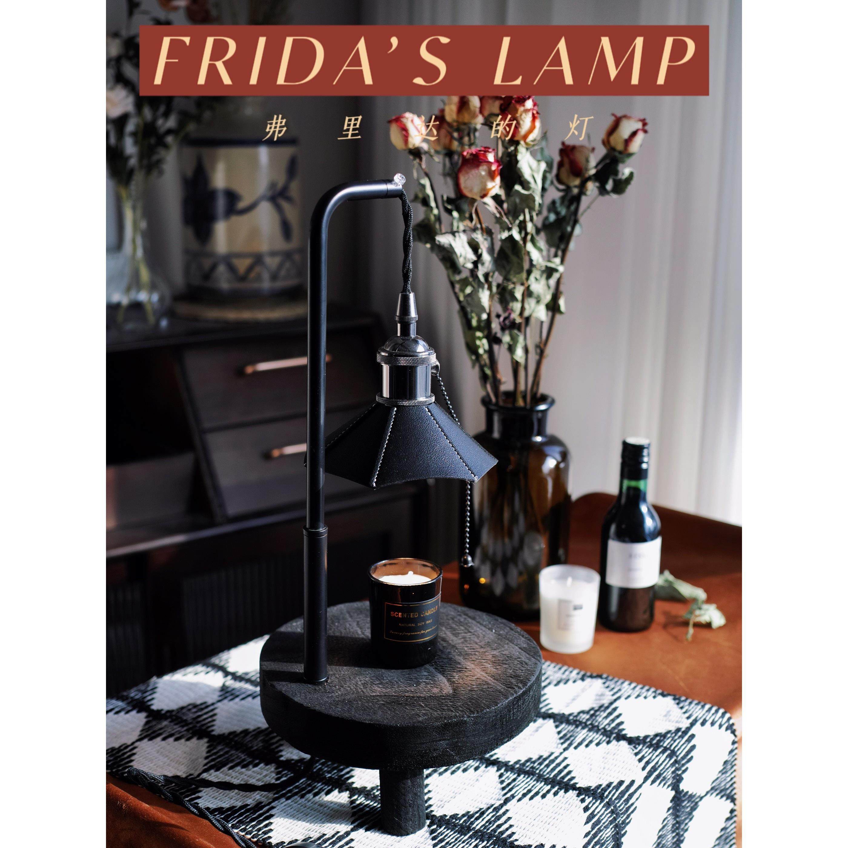 FRIDA 覆古黑色装饰无火香薰蜡烛灯设计感小众可调光可升降融蜡灯,家装灯饰光源,装饰台灯,淘宝优惠券,粉丝福利购,淘宝优惠卷