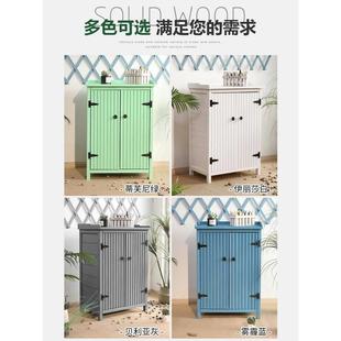 收纳工具箱花园露台园艺防雨防腐木户外储物柜子庭院防水防晒室外