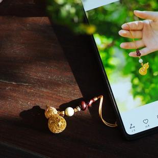 古风葫芦香囊吊坠随身佩戴挂链车挂镂空香薰球装香丸球香道礼盒