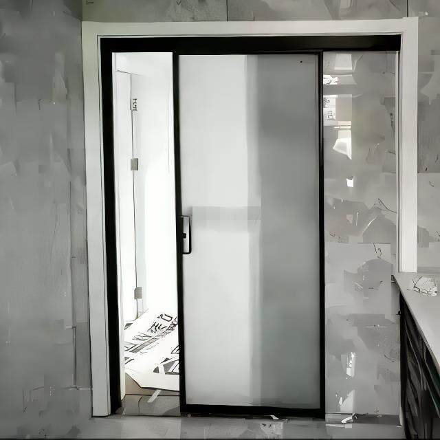 单吊轨门单轨地滑门阳台厨房卫生间门隔断单扇移门洗手间推拉中式
