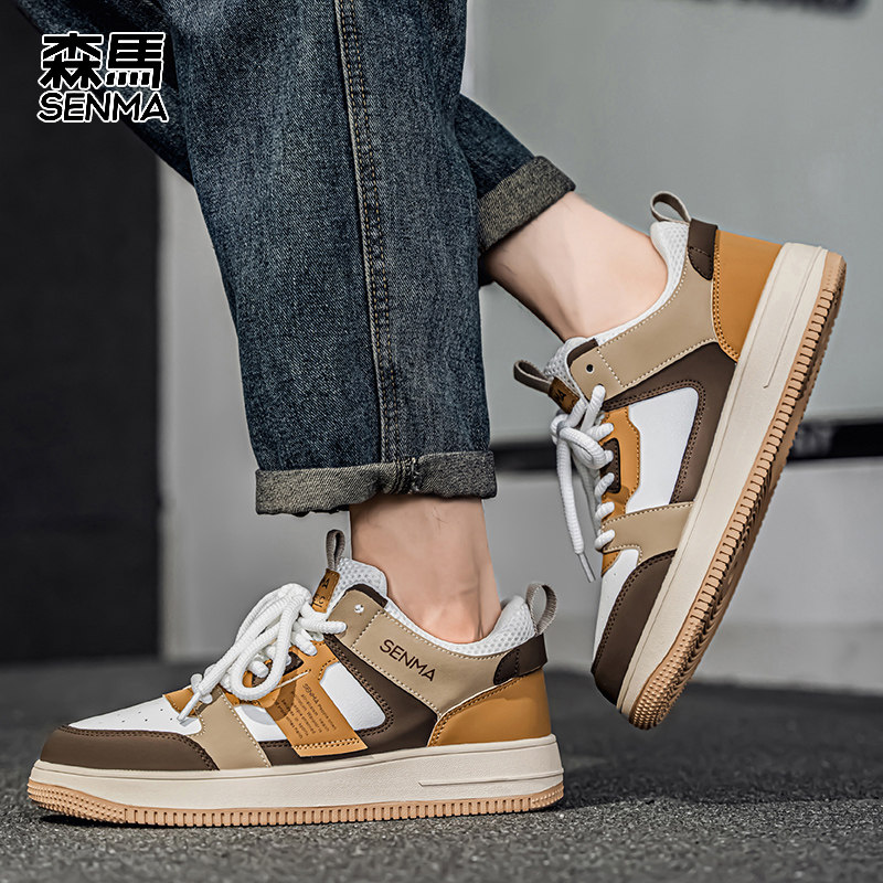 森马休闲板鞋男款2026新款秋冬青少年厚底百搭复古运动鞋潮流男鞋