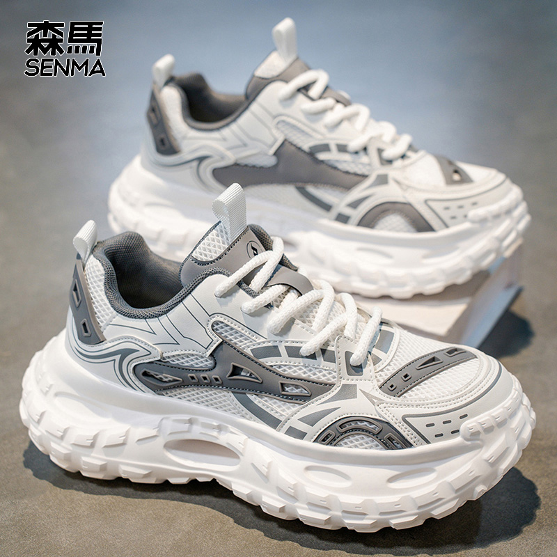 森马正品增高耐磨老爹鞋男款